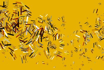 Light Yellow, Orange vector layout with flat lines.