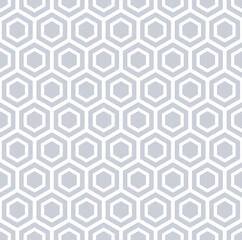 Abstract seamless geometric hexagons pattern.