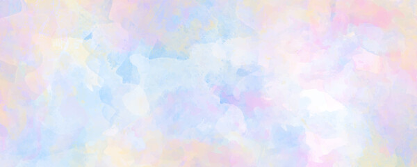 Заголовок	
Watercolor vector art background for cards, flyer, poster, banner and cover design. Sky, clouds. Colorful hand drawn illustration for design interior. Multicolor watercolour texture.