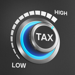 Turning knob control from low to high taxation rate