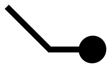 Circuit link vector illustration. Flat illustration iconic design of circuit link, isolated on a white background.