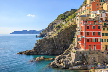 Fototapeta na wymiar Riomaggiore, Cinque Terre, Riviera, Italie
