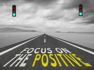 Focus on the Positive inspirational quote.