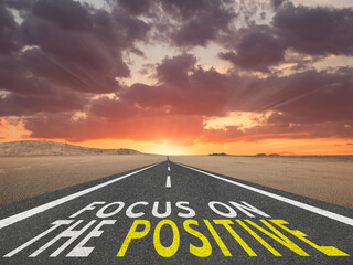 Focus on the Positive inspirational quote.