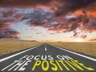 Focus on the Positive inspirational quote.