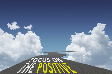 Focus on the Positive inspirational quote.