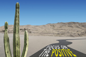Focus on the Positive inspirational quote.