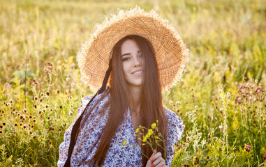 girl in the field