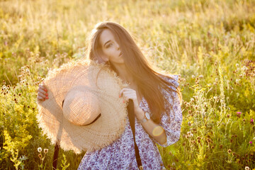 girl in the field