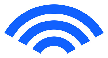 Online signal vector illustration. Flat illustration iconic design of online signal, isolated on a white background.