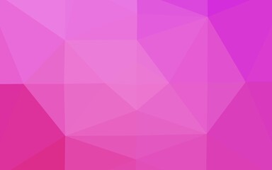 Fototapeta premium Light Pink vector low poly cover.