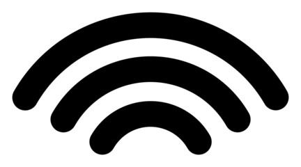 Hotspot signal vector illustration. Flat illustration iconic design of hotspot signal, isolated on a white background.