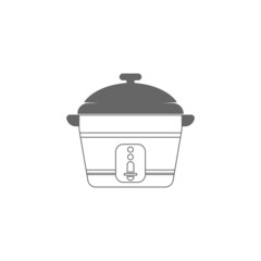 Rice cooker icon flat design illustration template