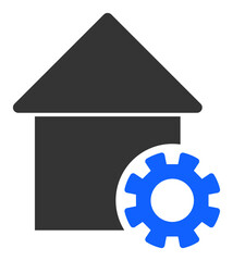 House options vector illustration. Flat illustration iconic design of house options, isolated on a white background.