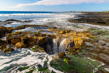 Pele's Well on The Kona Coast, Hawaii Island, Hawaii, USA