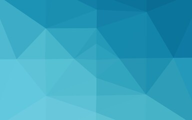 Light BLUE vector abstract polygonal cover.