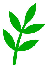 Plant sprout vector illustration. Flat illustration iconic design of plant sprout, isolated on a white background.