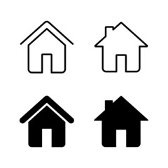 House icons vector. Home sign and symbol