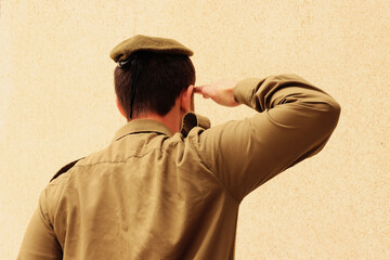Israeli Soldier, Patriot of the Jewish State. Photo for, Memorial Day, Holocaust Remembrance Day,...