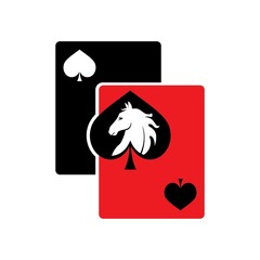 white horse logo, silhouette of great horse head, vector illustrations