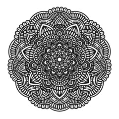 MANDALA NEGRO OSCURO