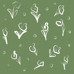 Obraz premium seamless pattern with flowers