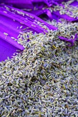 Dried lavender sachet bags in Provence, France