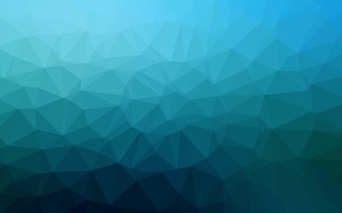 Fototapeta premium Dark BLUE vector low poly layout.