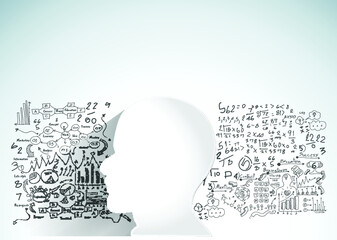 Sketch plan Business icon various - think creativity modern Idea and Concept illustration -Vector