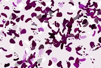 Obraz premium Light purple vector backdrop with abstract shapes.