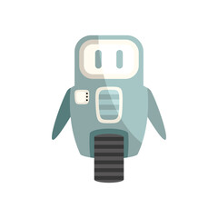 gray robot with wheel