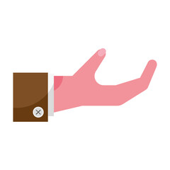 businessman hand receiving