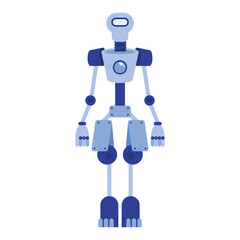 blue humanoid robot