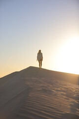 walking on the beach