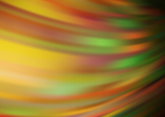 Fototapeta premium Dark Yellow, Orange vector blurred bright background.