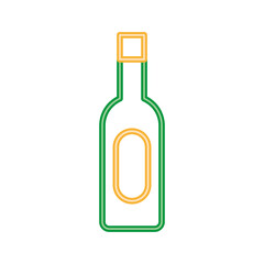 wine neon light style