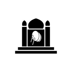 Indonesian traditional drum icon vector illustration design
