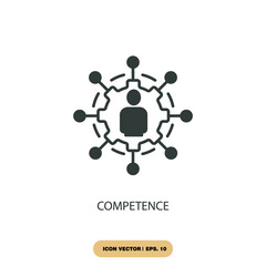 competence icons  symbol vector elements for infographic web