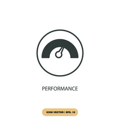 performance icons  symbol vector elements for infographic web