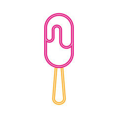 ice cream neon light style