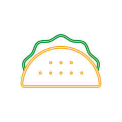 taco neon light style