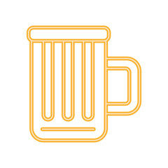 beer neon light style