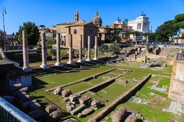 Rome, Italy at the Arch of Constantine and the Colosseum, Forum Romanum, Vatican