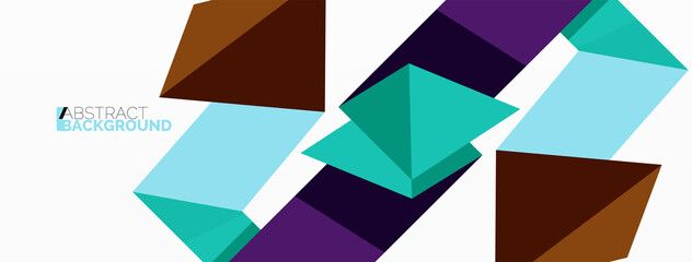 Abstract line and triangle background. Creative geometric abstract backdrop. Business template for wallpaper, banner, background or landing