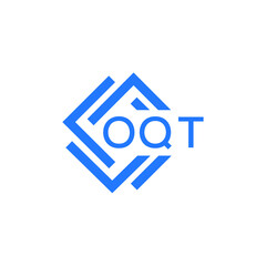 Obraz premium OQT technology letter logo design on white background. OQT creative initials technology letter logo concept. OQT technology letter design. 