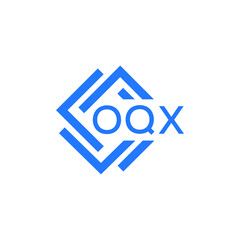 Obraz premium OQX technology letter logo design on white background. OQX creative initials technology letter logo concept. OQX technology letter design. 