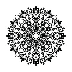 Hand drawn mandala. decoration in ethnic oriental  doodle ornament.