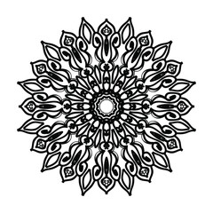 Hand drawn mandala. decoration in ethnic oriental  doodle ornament.