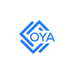 OYA technology letter logo design on white  background. OYA creative initials technology letter logo concept. OYA technology letter design.
