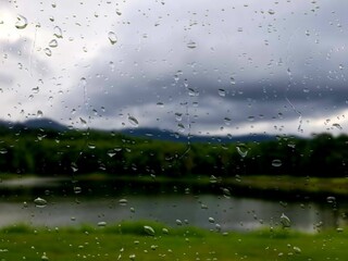 rain on the window